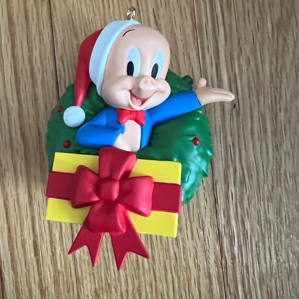 2015 merry Christmas folks looney tunes porky pig ornament